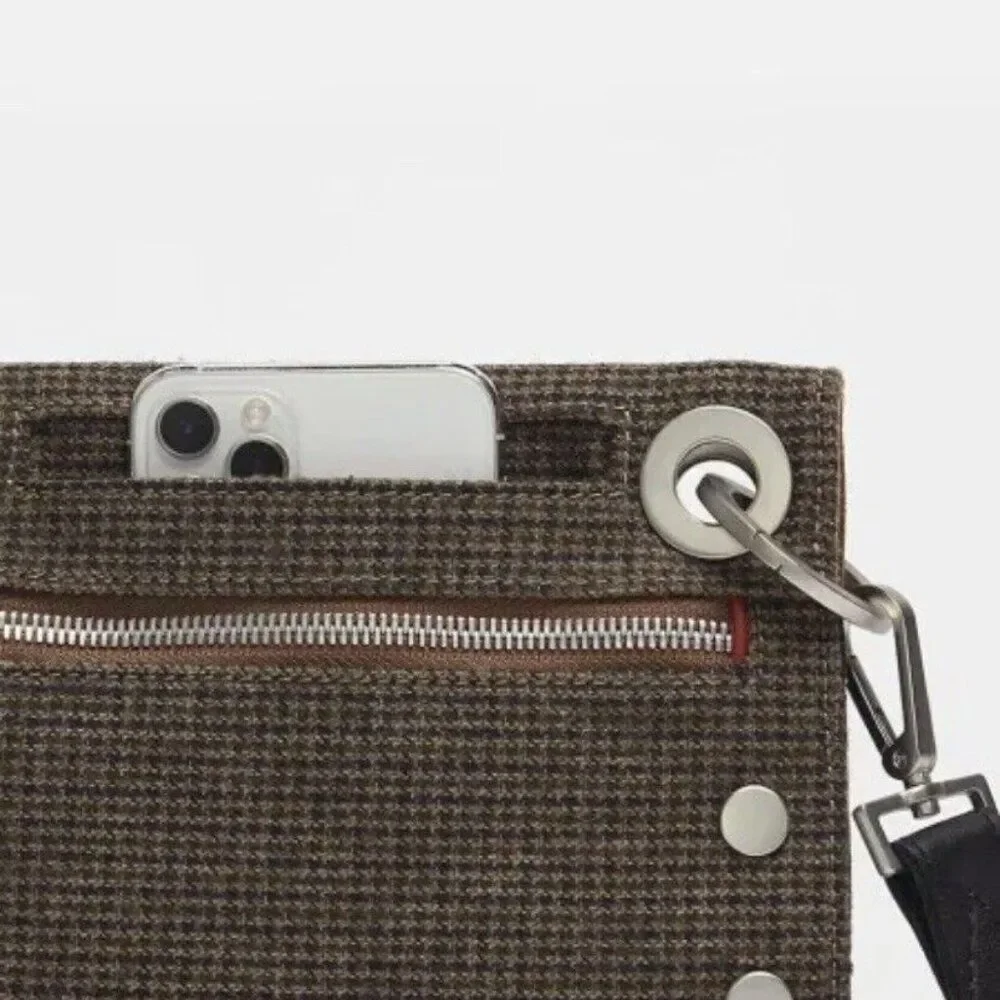 HAMMITT Montana Reversible Small EDISON HOUNDSTOOTH Crossbody Bag - Picture 2 of 7